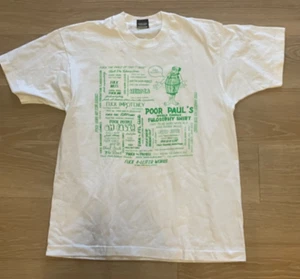 VINTAGE 1983 Poor Paul Fuck-Everything Shirt Mens Size L White Single Stitch - Picture 1 of 6