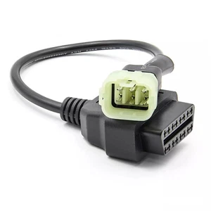 For KTM Motorcycle Auto Diagnostic Scanner Tool 6Pin To 16Pin OBD2 Adapter Cable - Picture 1 of 6