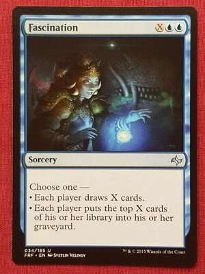 Magic The Gathering FATE REFORGED FASCINATION blue card MTG - Image 1 of 2