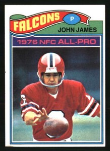John James 1977 Topps #120 Football Card