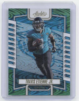 2023 Panini Absolute #56 Travis Etienne Jr. Green Waves #/50 - Image 1 of 2