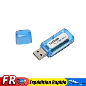 Lecteur de cartes mémoire portable 4 en 1 USB 2.0 pour carte SD/TF/T-Flash/M2 - Bild 1 von 5