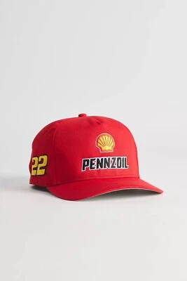 Shell Pennzoil #22 - Joey Logano - Sombrero Ajustable Rojo Enganche 47 - Nuevo con Etiquetas Foto 1 de 3
