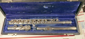 Selmer OMEGA flute - open hole, C-foot, solid silver Head, Body, Foot, keys - Picture 1 of 14