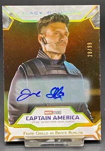 2021 MARVEL BLACK DIAMOND CAPTAIN AMERICA BROCK RUMLOW  #ED 28-99 CARD #27 