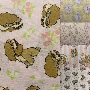Disney cotton lady and the tramp fabric fat quarter - Picture 1 of 11