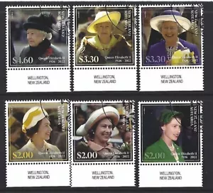 Neuseeland 2023 Queen Elizabeth 1926-2022 Set 6 Gut Verwendet - Bild 1 von 1