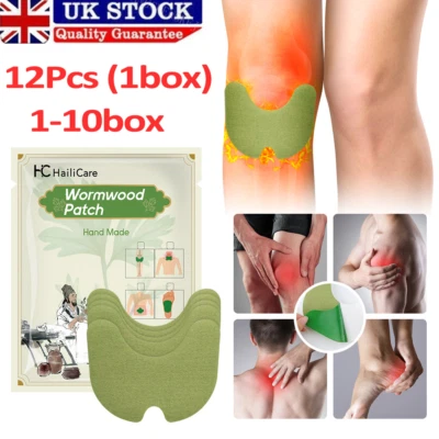 HAILICARE 12-120x Knee Herbal Knee Patches Herbal Plaster Joint Ache Knee Pain Relief Pads
