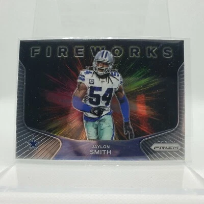 2020 Panini Prism Jaylon Smith Fireworks #25 Dallas Cowboys PRIZM - Image 1 of 2