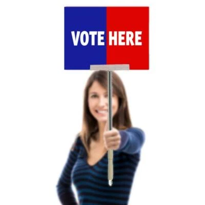 4UMEDIA&DISPLAYS Handheld Sign Holder for Election,Protest,Parade 24-36" 20 pack