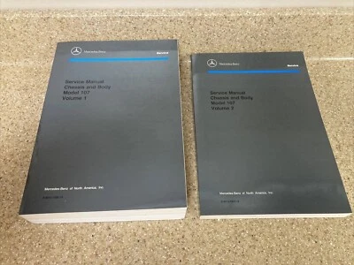1986 Mercedes Benz 560SL Model 107 Chassis & Body Service Repair Manual Set - Image 1 of 4