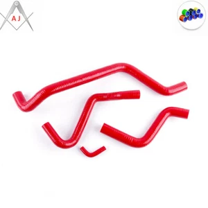 Red For Kawasaki KFX450R 2008 2009 2010 2011 2012 Silicone Radiator Coolant Hose - Picture 1 of 7