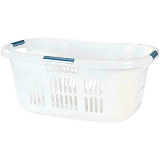 Rubbermaid FG299587WHTRB Laundry Basket - White