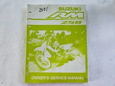 Suzuki manual de servicio del propietario para 2001 RM250 Foto 1 de 4