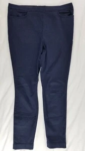 J.CREW Dannie Navy Blue Skinny Size 12 Women's Casual Pants Style B0904 BACK ZIP - Picture 1 of 3