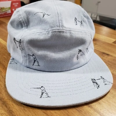 Undefeated UNDFTD Acción 5 Paneles CAMP Sombrero Ajustable Hebilla a Presión Gorra Azul RARO Foto 1 de 4