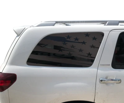 Distressed USA Flag Decal for Toyota Sequoia TRD Pro American Side Window BR3 - Image 1 of 3