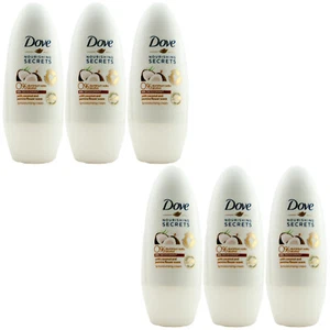 Dove Deo Roll On with Coconut & Jasmine 6 x 50ml Kokosnuss & Jasmin 0% Alkohol - Bild 1 von 1