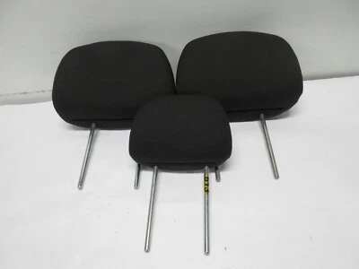 2005-2012 FORD ESCAPE MARINER TRIBUTE REAR HEAD REST SET OF 3 BLACK CLOTH - Image 1 of 4
