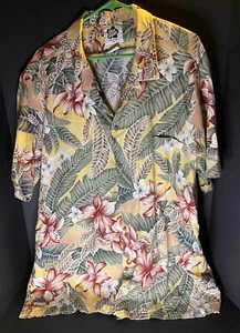 VTG Hilo Hattie Mens 3XL Hibiscus Floral Hawaiian Shirt Beach - Picture 1 of 5