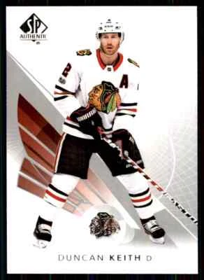 2017-18 Upper Deck SP Authentic Duncan Keith #9 - Image 1 of 2