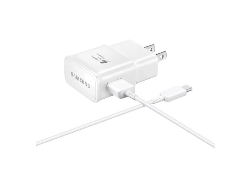 Samsung Fast Charging Wall Charger With USB to USB-C Cable - White