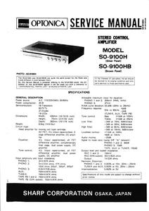 Service Manual-Anleitung für Sharp SO-9100 - Bild 1 von 1