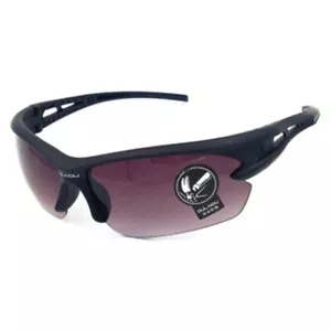 004 Cycling Polarized Sunglasses Outdoor Bike UV400 Goggles Black with Grey Lens - Picture 1 of 3