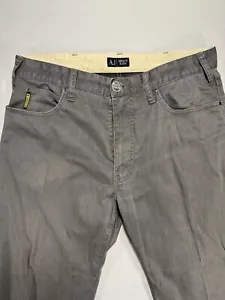 Armani Jeans Size 34 Distressed Black Regular Fit Comfort Fabric Stretch Jeans - Picture 1 of 10