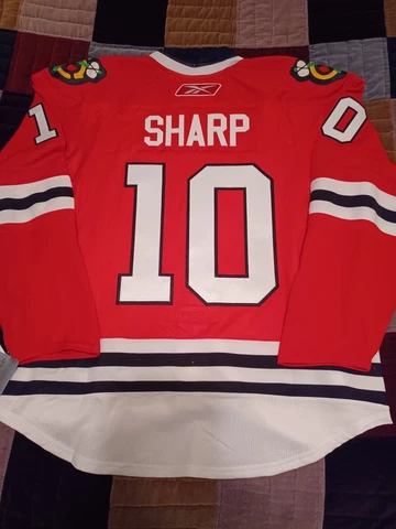 Chicago Blackhawks Patrick Sharp 2010 Cup Final Reebok 1.0 Pro Jersey 54 Cover