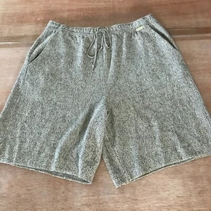 St. John Sport Marie Gray Bermuda Shorts Women M Beige Tie Waist Pockets - Picture 1 of 13