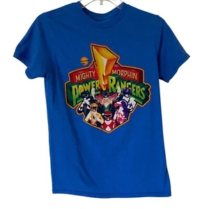 Mighty Morphin Power Rangers Graphic Print T-Shirt Saban's 2017 Size S - Picture 1 of 8