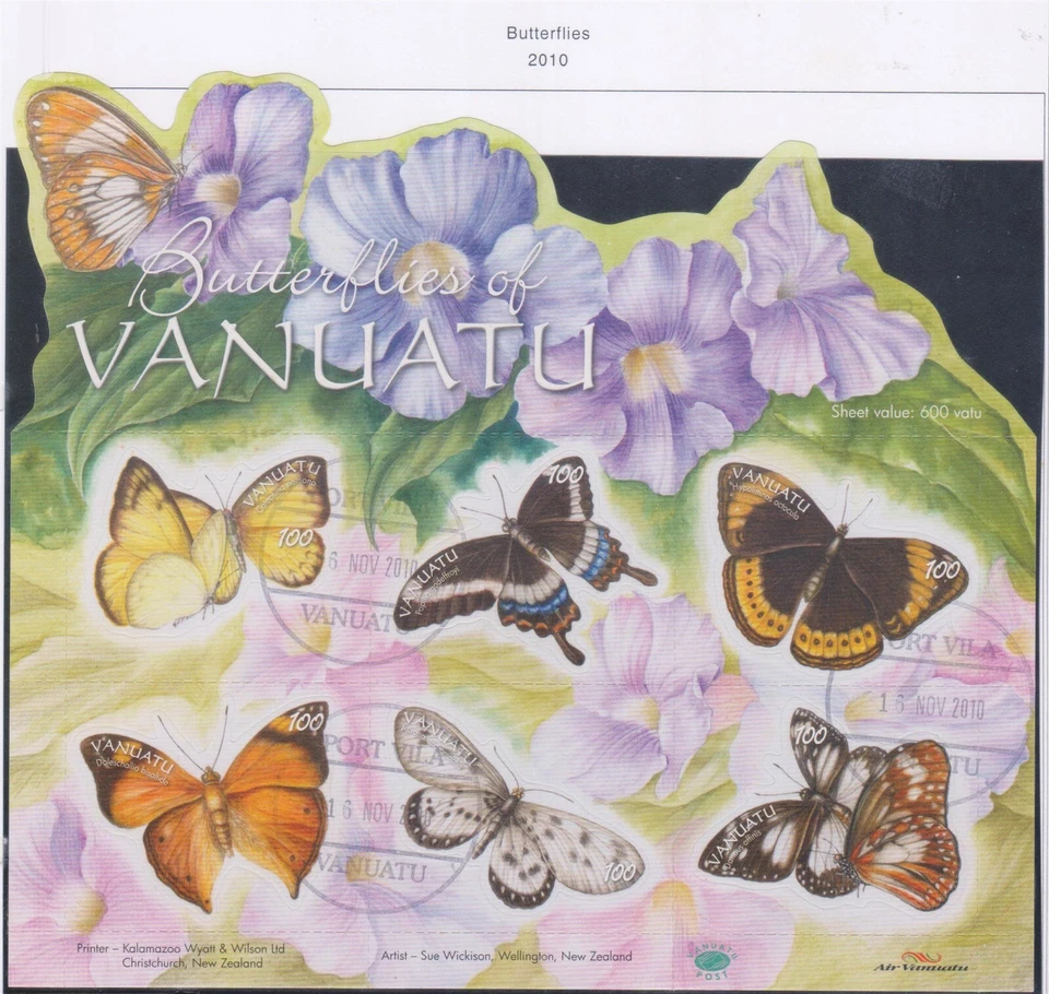 (F325-81) 2010 Vanuatu M/S Butterflies (CF)  - Изображение 1 из 1