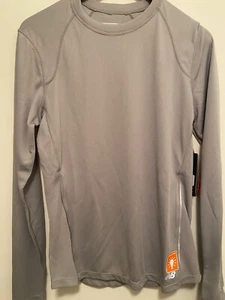 NWT!! MEN'S NEW BALANCE TEMPO TEE 2.0 GRAY LONG SLEEVE - MRT9119 CGY - Picture 1 of 8