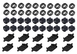 ☀️NEW LEGO Tire 14mm D. x 6mm Solid Smooth Wheels Axle Rims Cars 50x Parts #3 - Picture 1 of 3