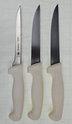 3 Cuchillos TRAMONTINA 6" Brasileño Profesional Maestro Fibrox Asas Blancas Deshuesado Foto 1 de 4