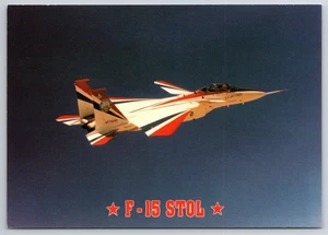 Vintage F-15 STOL Jet Fighter Postcard US Air Force Photochrome 6x4 - Picture 1 of 2