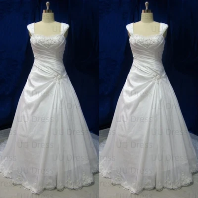 Gothic Wedding Dresses Beaded Lace Appliques Vintage Bridal Gowns Medieval - Image 1 of 4