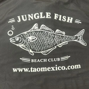 Player Tees Sport Golf Polo Black Jungle Fish Beach Club Tao, Mexico Men’s XL - Picture 1 of 6