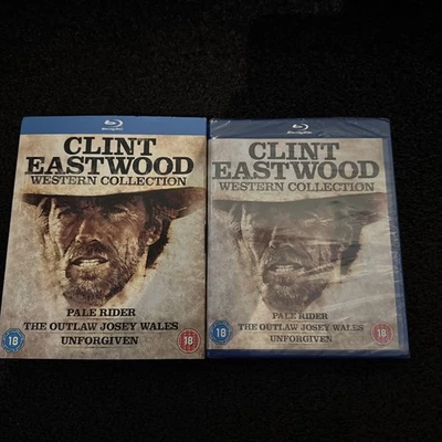 CLINT EASTWOOD Westerns Collection - 3 Discs - Blu-ray - BRAND NEW - UK Rls - Image 1 of 3