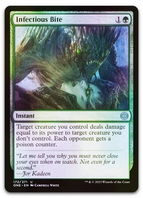 Infectious Bite #172 (Foil) (LP) Phyrexia All Will Be One ONE Magic MTG - Image 1 of 2