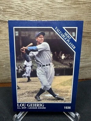 1993 Megacards The Sporting News Conlon Collection Lou Gehrig Baseball Card #8 - Image 1 of 2