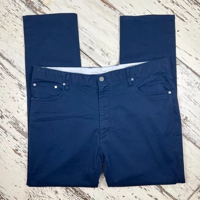 Daniel Cremieux Signature Collection pants men’s 40x32 five pocket navy blue - Image 1 of 4