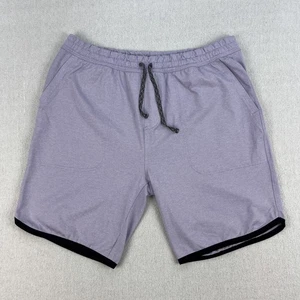 Municipal Sport Utility Gear Shorts Herren L Flieder Lavendel Reißverschlusstasche Stretch - Bild 1 von 11