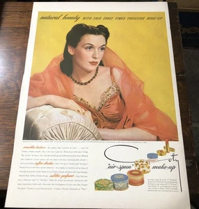 Pigiama uomo COTY 1942 trucco/nobelt senza difetti - pubblicità vintage stampa 2 lati - Foto 1 di 2