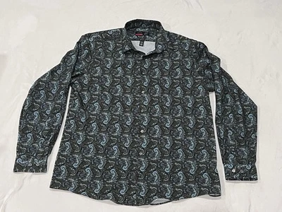 Camisa verde cachemira con botones manga corta J. Ferrar para hombre talla L Foto 1 de 4