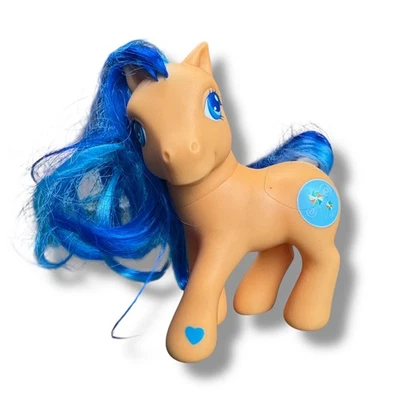 My Little Pony Wishawhirl G3 MLP Naranja Azul Pascua Cesta de Primavera, Molinete 2003 Foto 1 de 3