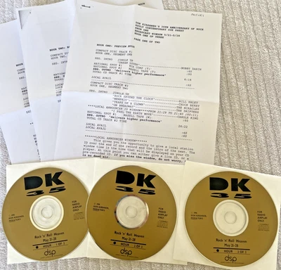 Rock & Roll Heaven Don Kirshner's 35th Anniversary Radio Show, 3 CD, 1990 + Cues Foto 1 de 4