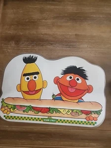 Sesamstraße Bert und Ernie Sub Vinyl Tischset Muppets 1982 Vintage Deko - Bild 1 von 15