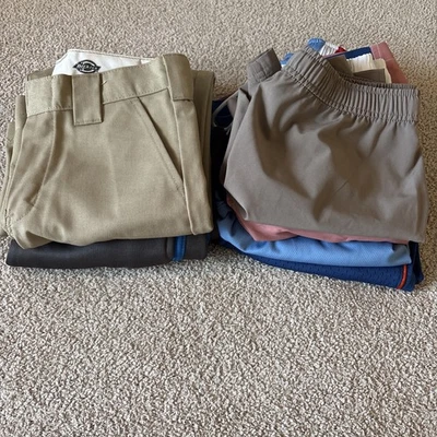6 Pc Clothing Lot Boys Big Kids 8-10y Used 2 Pants 4 Shorts Dickies NB Gap DSG - Image 1 of 4